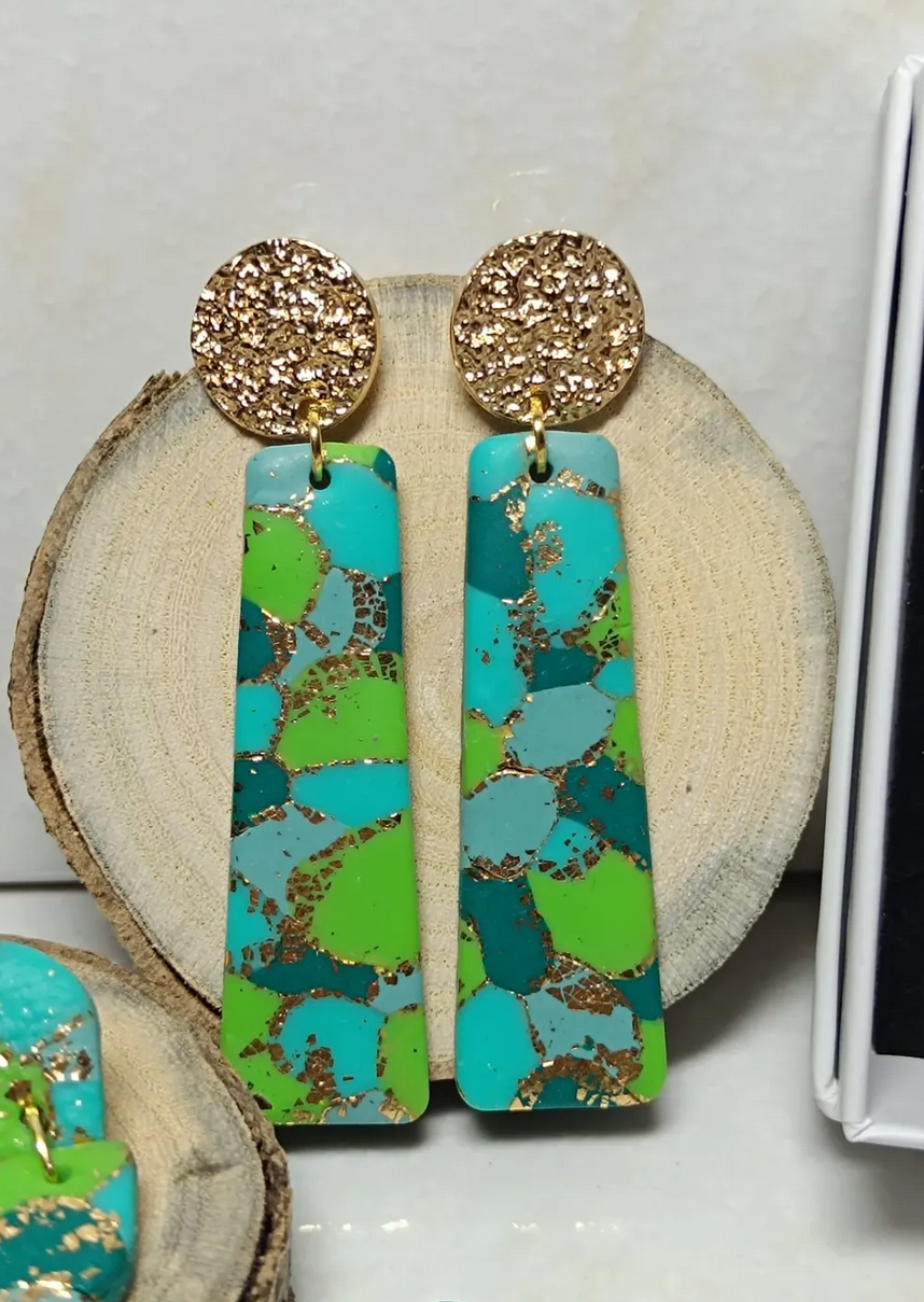 Pendientes artesanales modelo Tritón de la colección Ariel