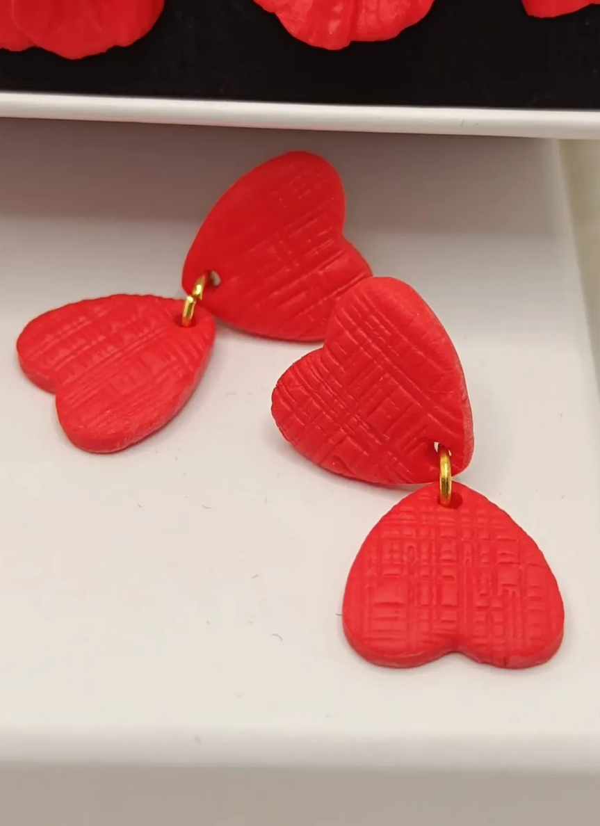 Pendientes artesanales modelo Rán de la colección Mar Rojo