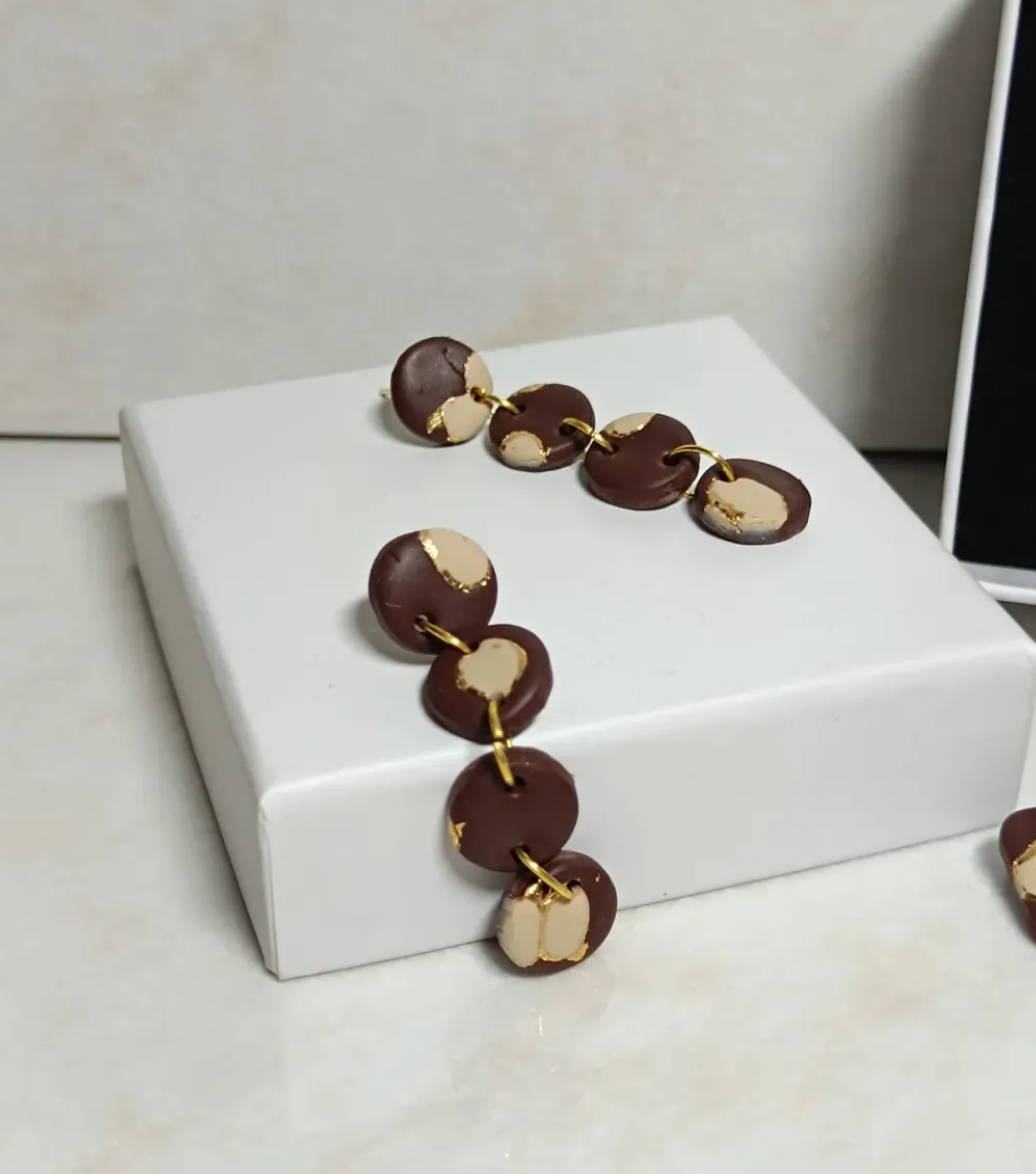 Pendientes artesanales modelo Nereo de la colección Sil